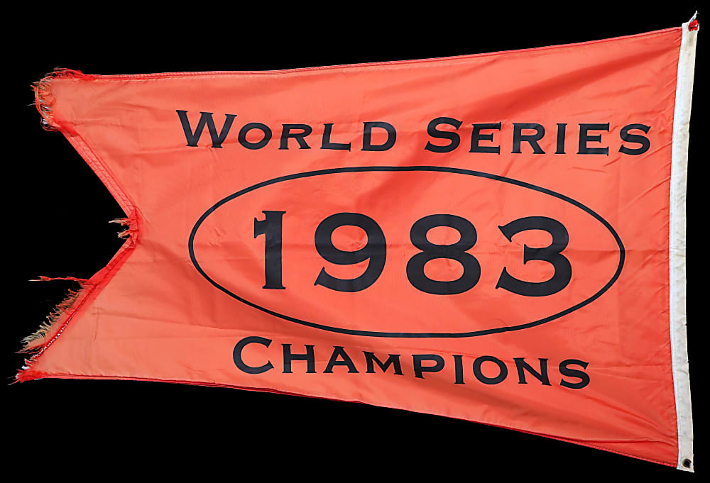 1983 Baltimore Orioles World Series Champions Memorial Stadium Banner