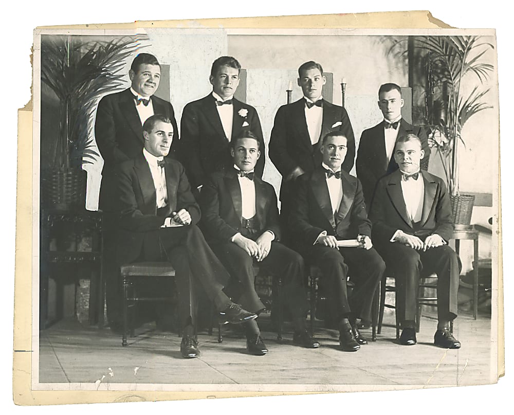 1928 Multi-Sport Champions Photograph with Babe Ruth, Wiessmuller, Bobby Jones & Gene Tunney