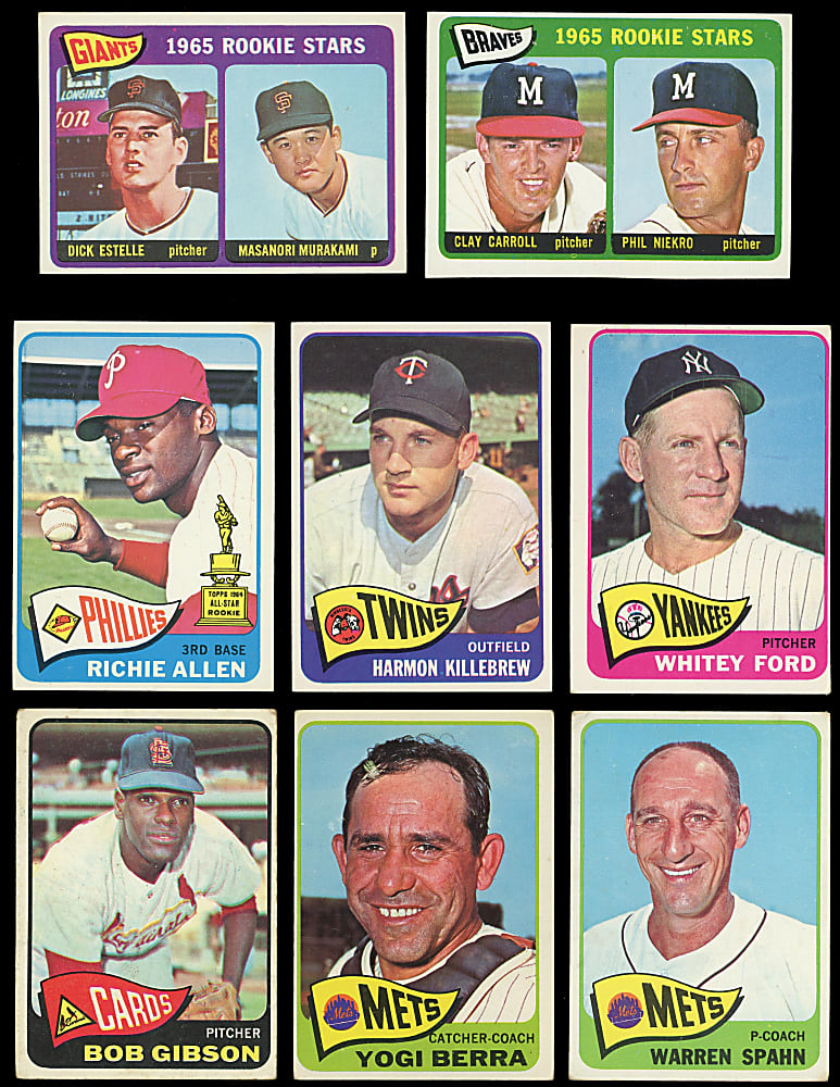 1965 Topps Complete Set (598) with 2 SGC Graded EX/NM Hall of Fame Rookies Plus 2 Variations - (600) Total Cards