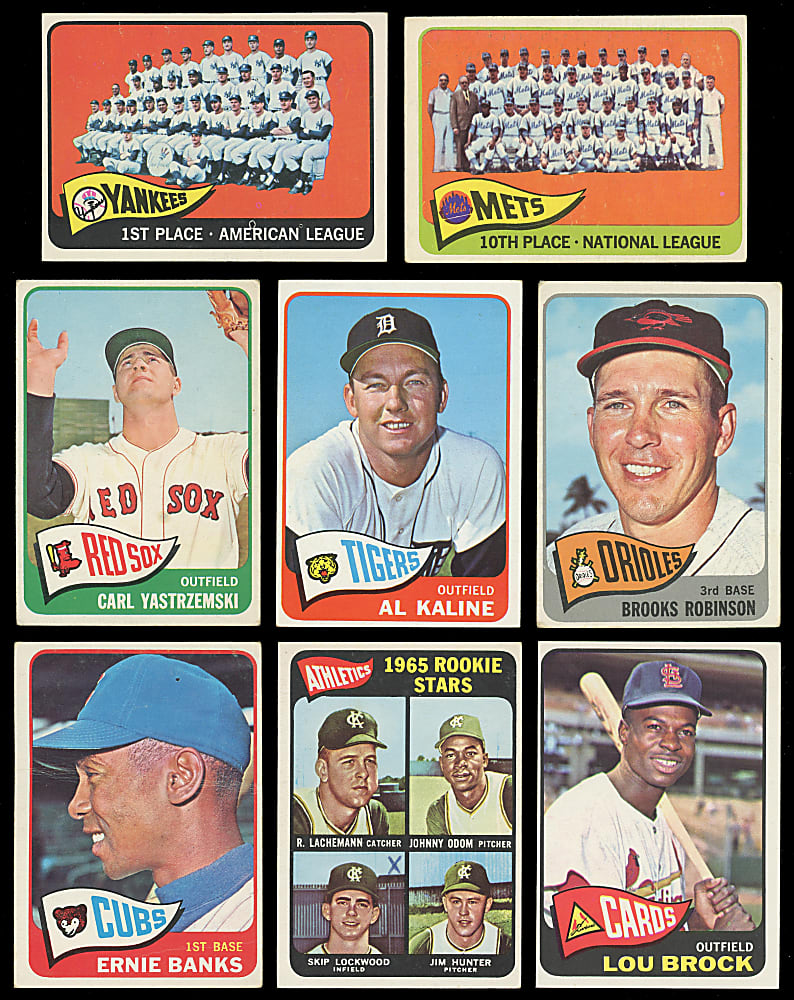 1965 Topps Complete Set (598) with 2 SGC Graded EX/NM Hall of Fame Rookies Plus 2 Variations - (600) Total Cards