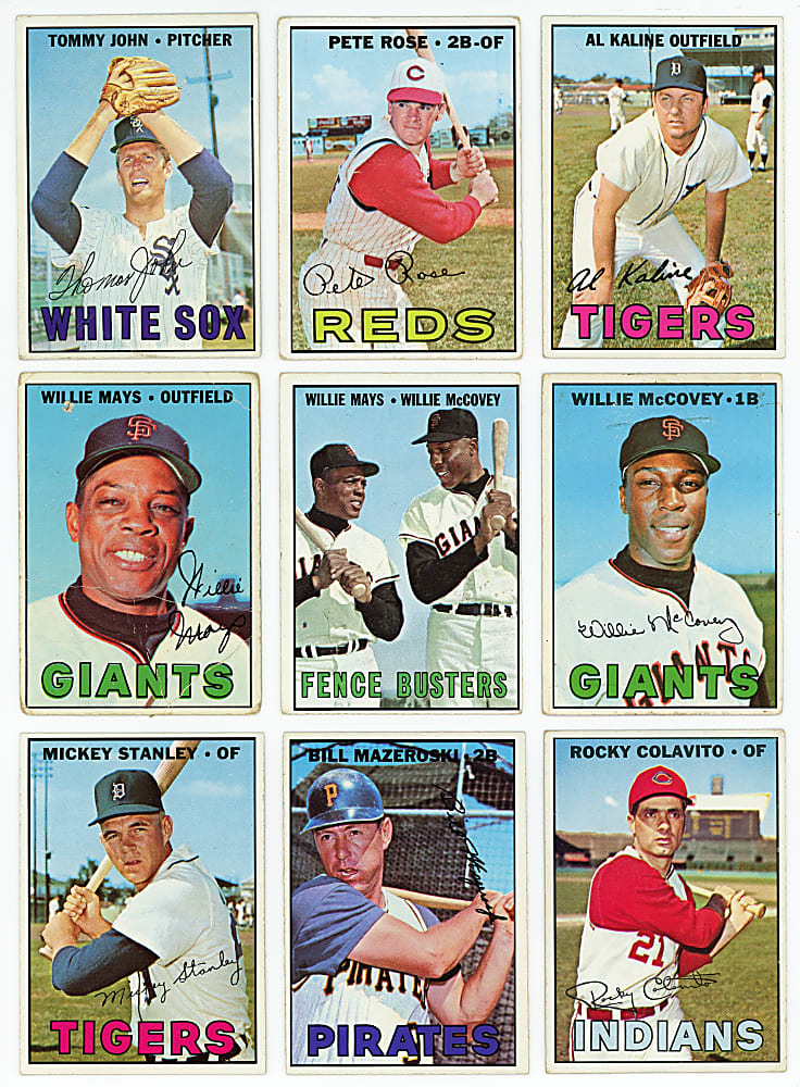 1967 Topps Near Set (589/609) Plus (3) Variations - (592) Total Cards
