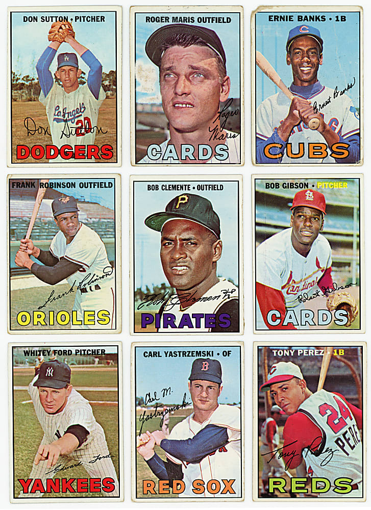 1967 Topps Near Set (589/609) Plus (3) Variations - (592) Total Cards