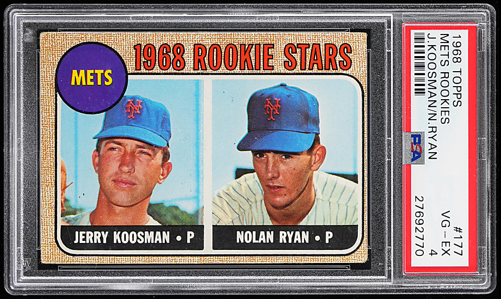 1968 Topps #177 Nolan Ryan Rookie PSA VG-EX 4