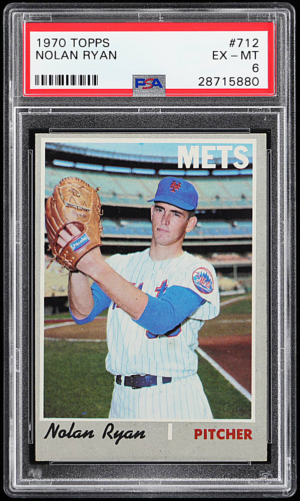 1970 Topps #712 Nolan Ryan PSA EX-MT 6
