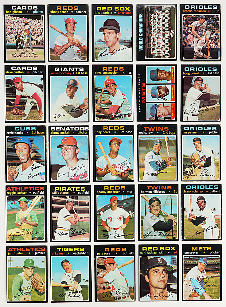 1971 Topps Near Set (751/752) with PSA EX 5 Nolan Ryan