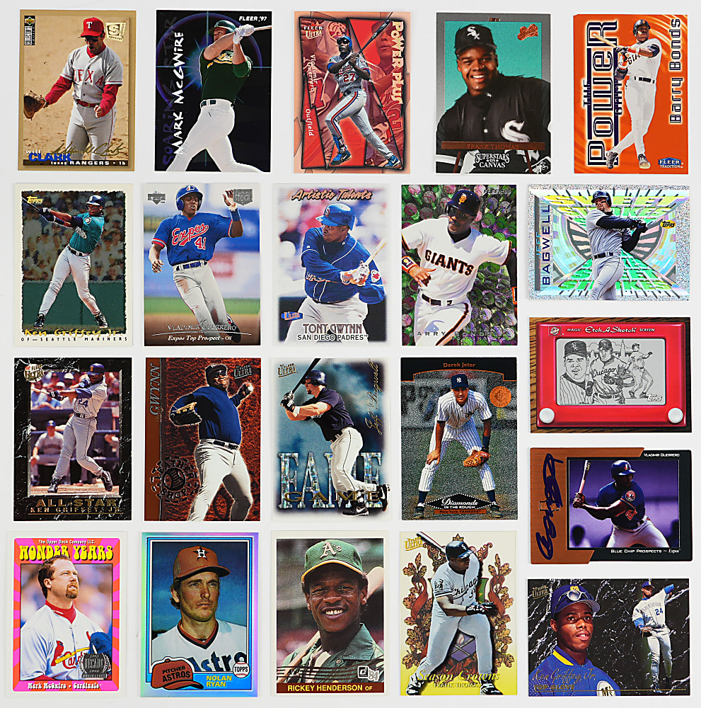 1990s Baseball Insert Collection (1,125+) with (300+) Hall of Famers