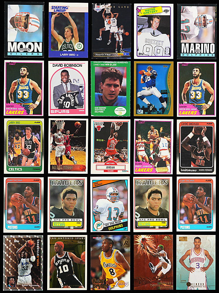 1980s-1990s Multi-Sport Card Collection (6,200+) – Loaded with Several Hundred Hall of Famers & Inserts!