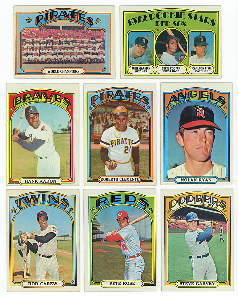 1972 Topps Near Set (783/787) Plus (6) Color Variations - (789) Total Cards