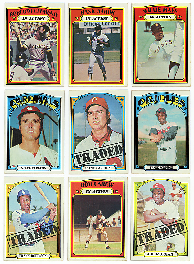 1972 Topps Near Set (783/787) Plus (6) Color Variations - (789) Total Cards