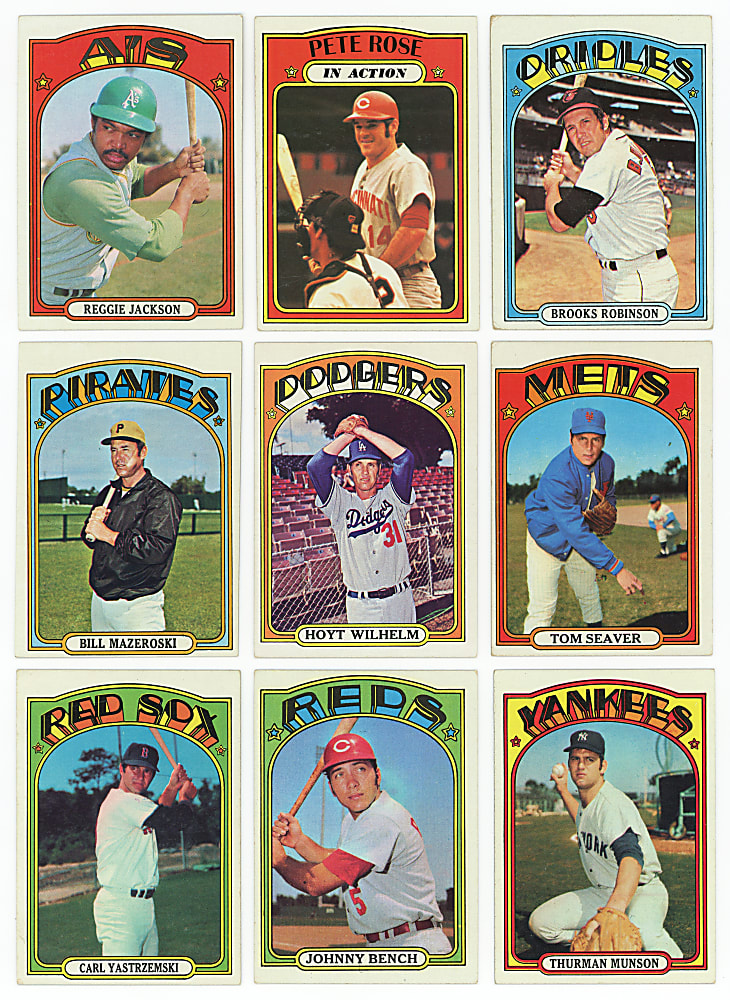 1972 Topps Near Set (783/787) Plus (6) Color Variations - (789) Total Cards