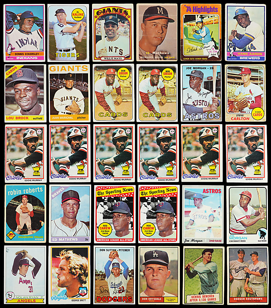 1953-1979 Topps Shoebox Collection (2,675) with (350+) Hall of Famers