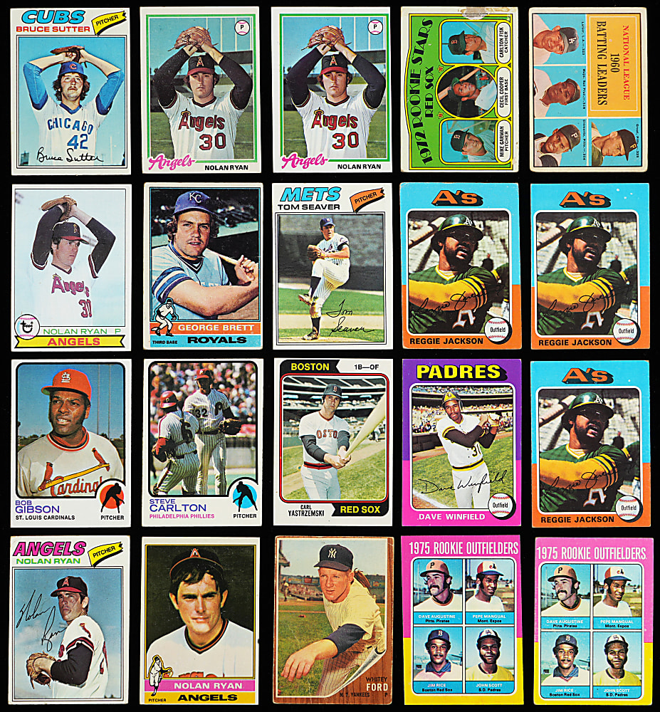 1953-1979 Topps Shoebox Collection (2,675) with (350+) Hall of Famers