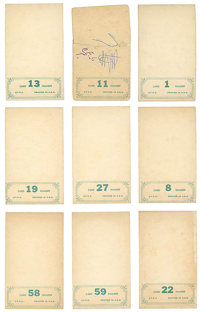 1965 Topps Embossed Complete Set (72)
