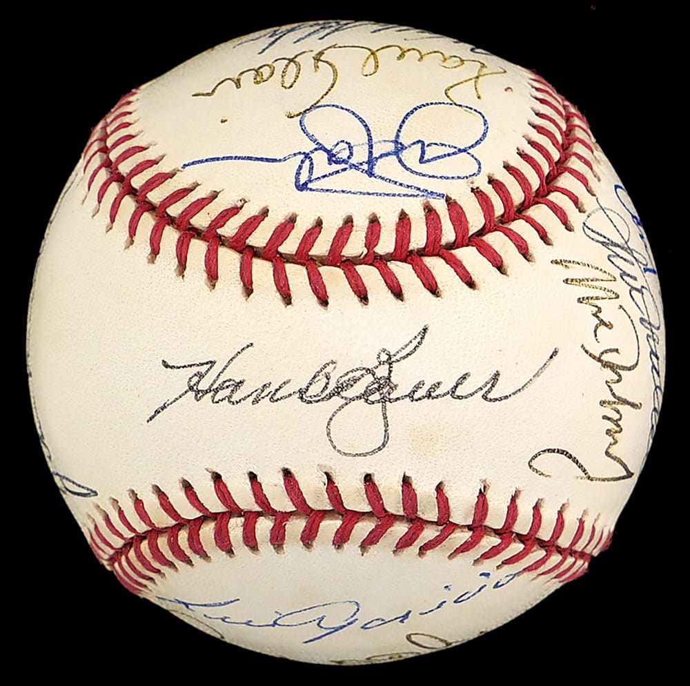 1966 Baltimore Orioles World Series Champions Team-Signed Reunion Baseball (17 Signatures) Including (4) Hall of Famers