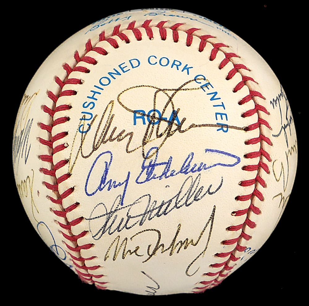 1966 Baltimore Orioles World Series Champions Team-Signed Reunion Baseball (17 Signatures) Including (4) Hall of Famers