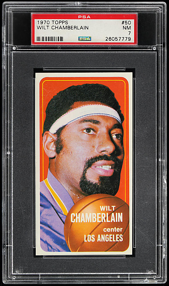 1970-1971 Topps Basketball #50 Wilt Chamberlain PSA NM 7
