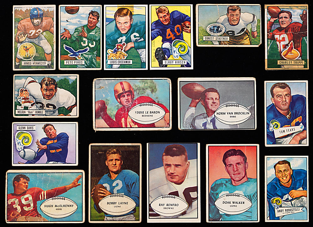 1948-1953 Topps & Bowman Football Collection (219) with Several Hall of Famers & Stars