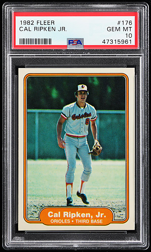 1982 Fleer #176 Cal Ripken Jr. Rookie PSA GEM MINT 10