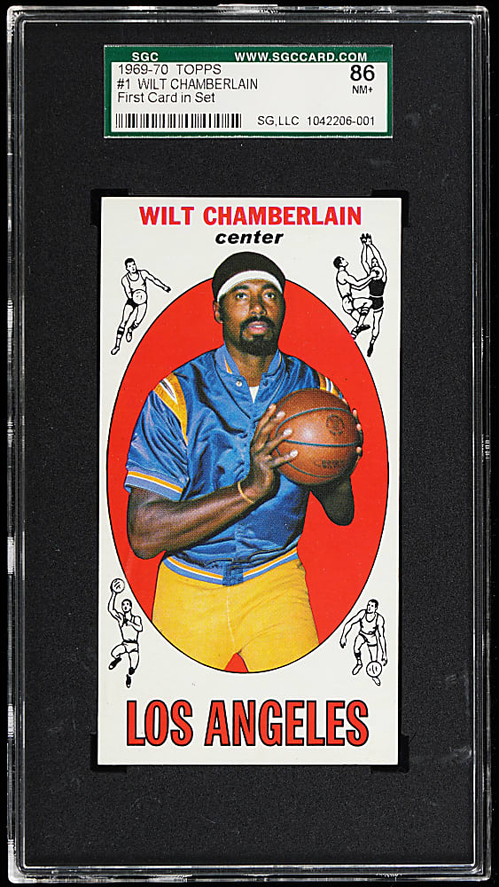 1969-1970 Topps Basketball #1 Wilt Chamberlain SGC NM+ 7.5
