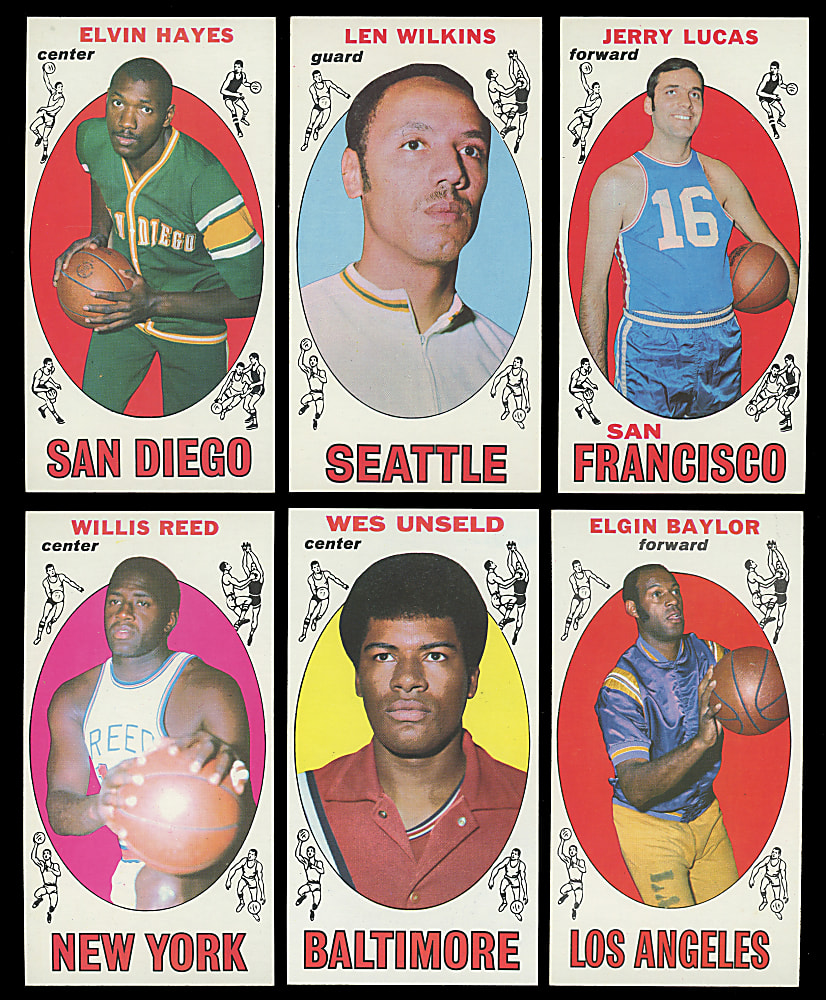 1969-1970 Topps Basketball Near Set (95/99) with 4 Graded – Sharp!