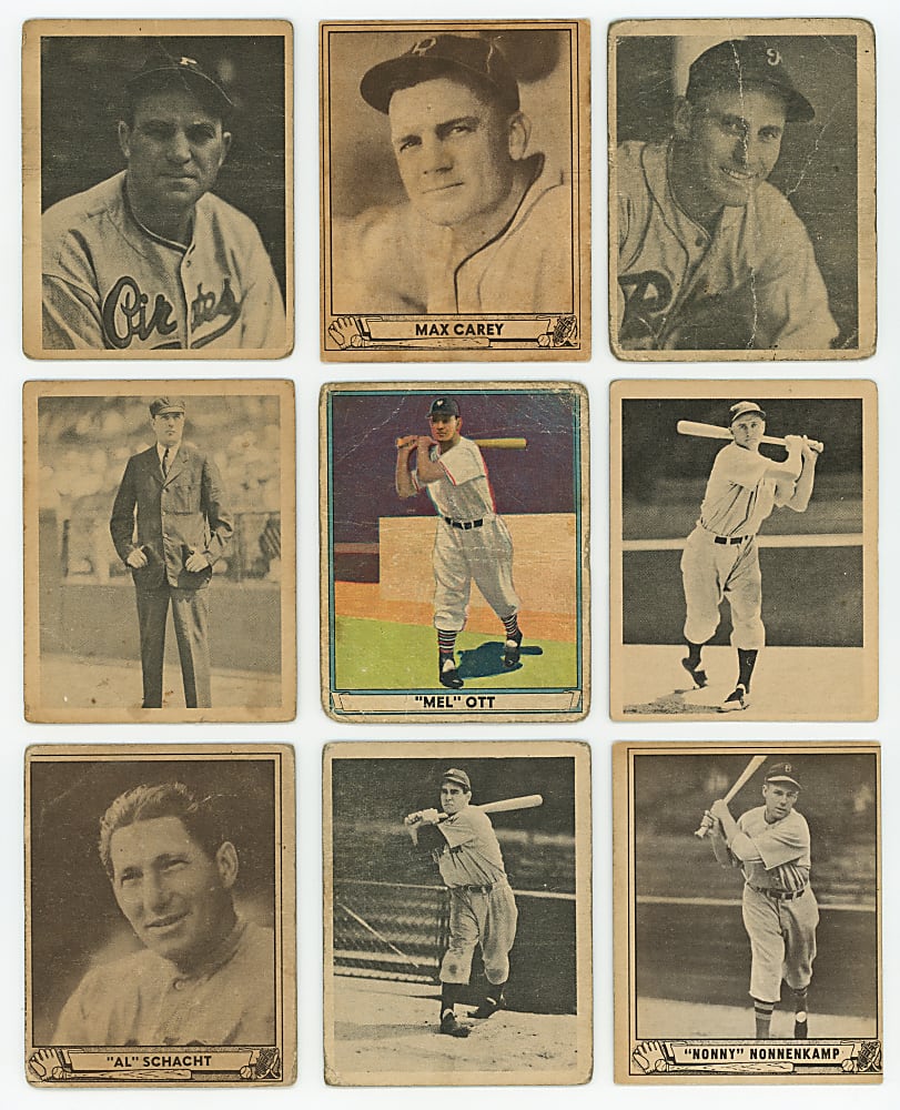 1939-1941 Play Ball Collection (170) with (4) Hall of Famers Including Mel Ott
