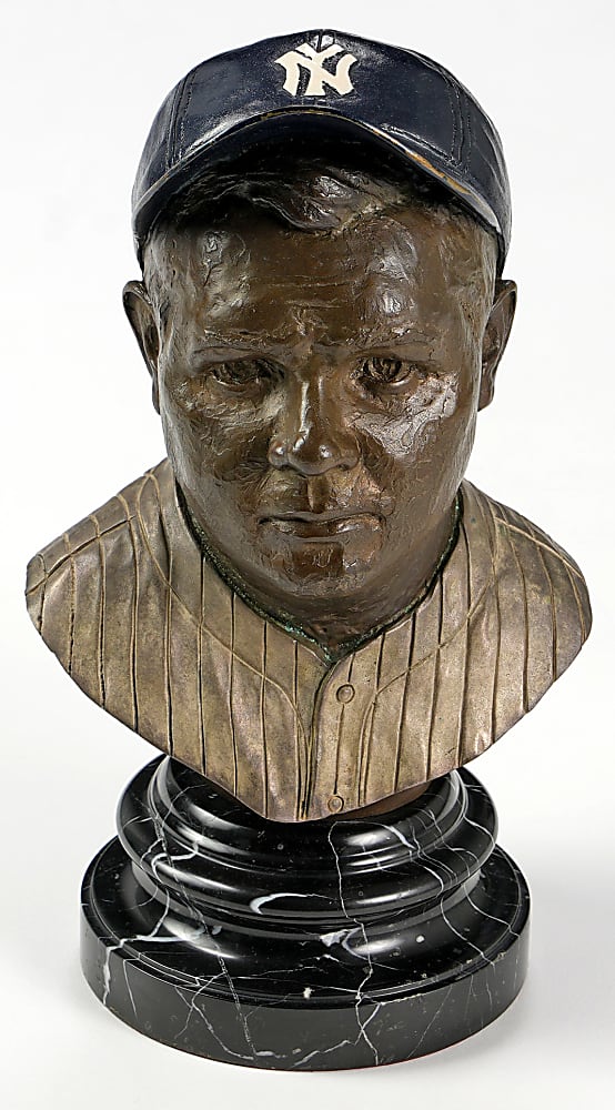 1991 Babe Ruth Bronze Bust by J. Gregory