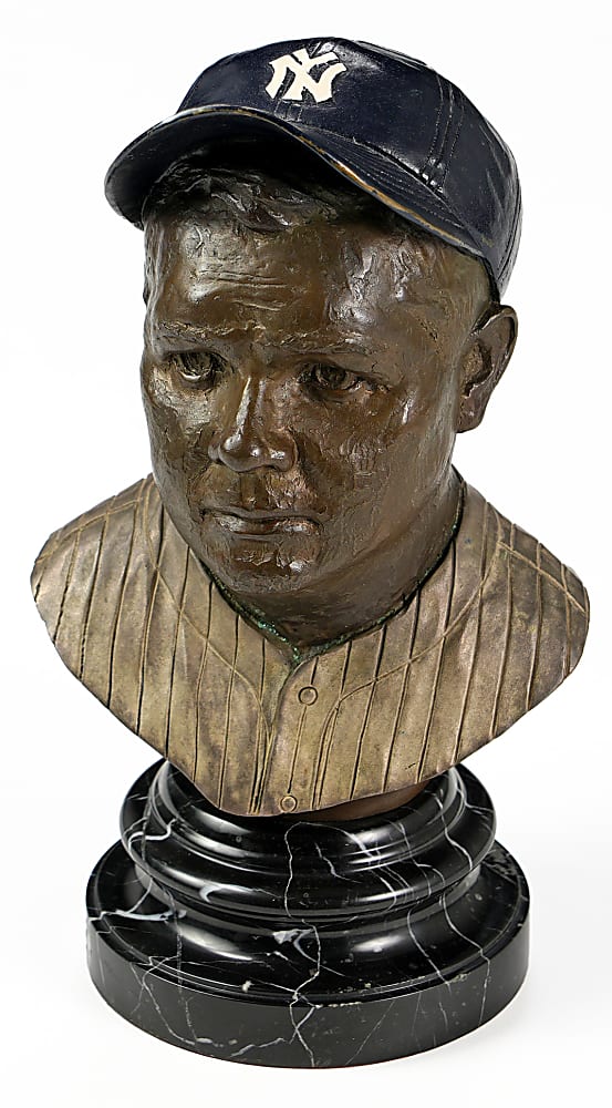 1991 Babe Ruth Bronze Bust by J. Gregory