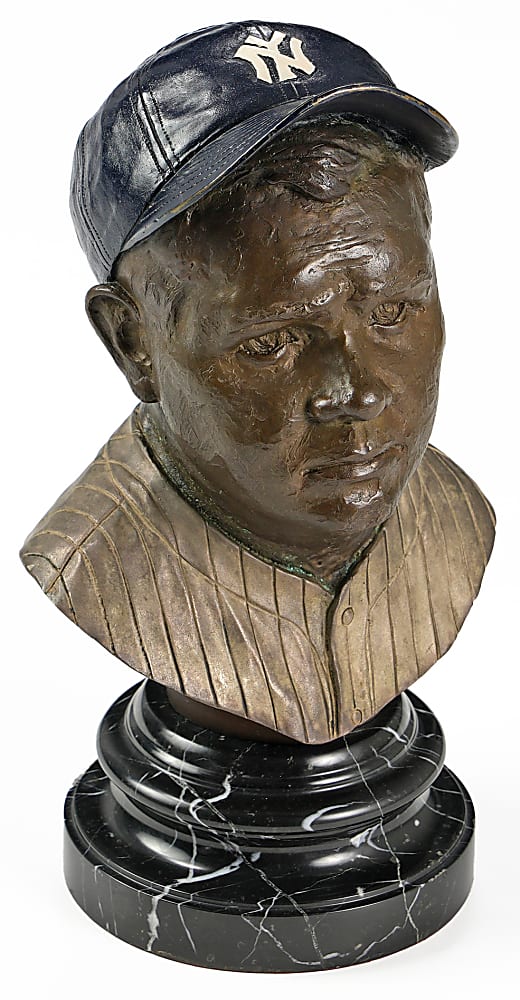 1991 Babe Ruth Bronze Bust by J. Gregory