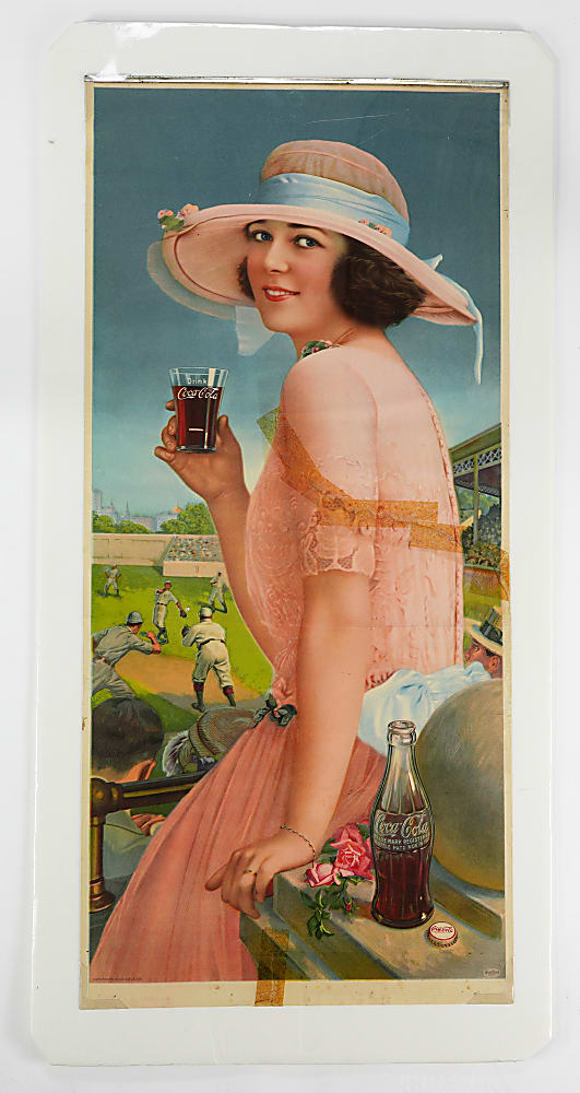 1920s-Modern Baseball Treasure Chest (19) with 1922 Coca-Cola Calendar, 1944 All-Star Program & Roberto Clemente Photos