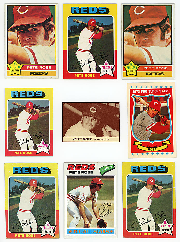 1964-1979 Topps & Oddball Pete Rose Collection (50) with 1964 Topps #125 Second-Year