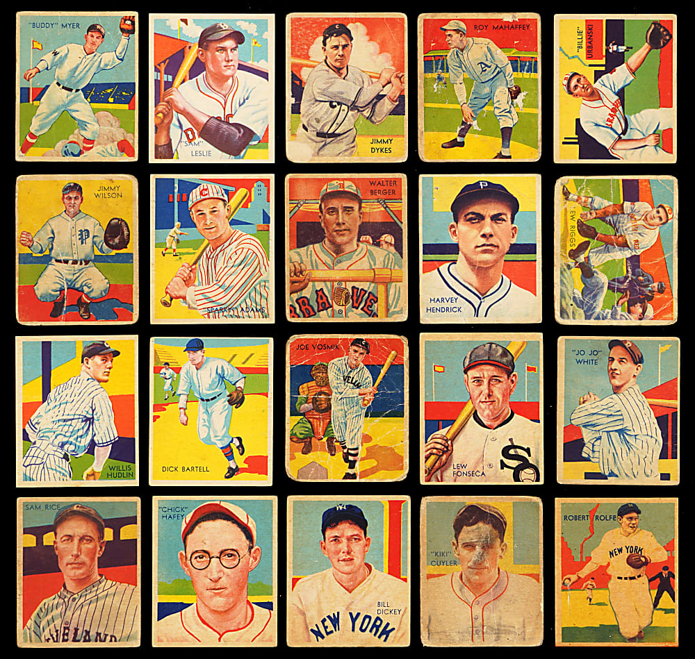 1934-1936 Diamond Stars Collection (20) with (4) Hall of Famers