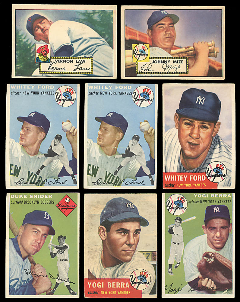 1952-1954 Topps Collection (113) with (24) Hall of Famers