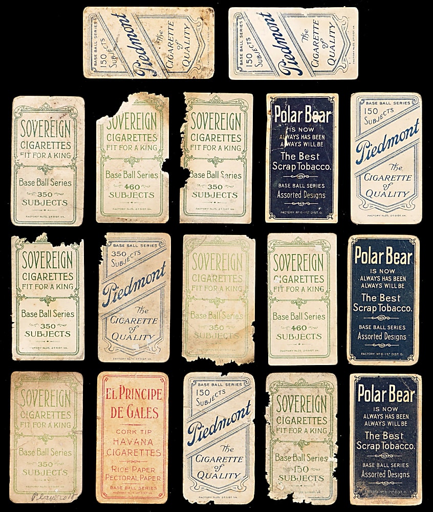 1909-1911 T206 White Border Collection (48) with (3) Hall of Famers Plus Several Tough Backs Including El Principe De Gales, Sovereign & Tolstoi