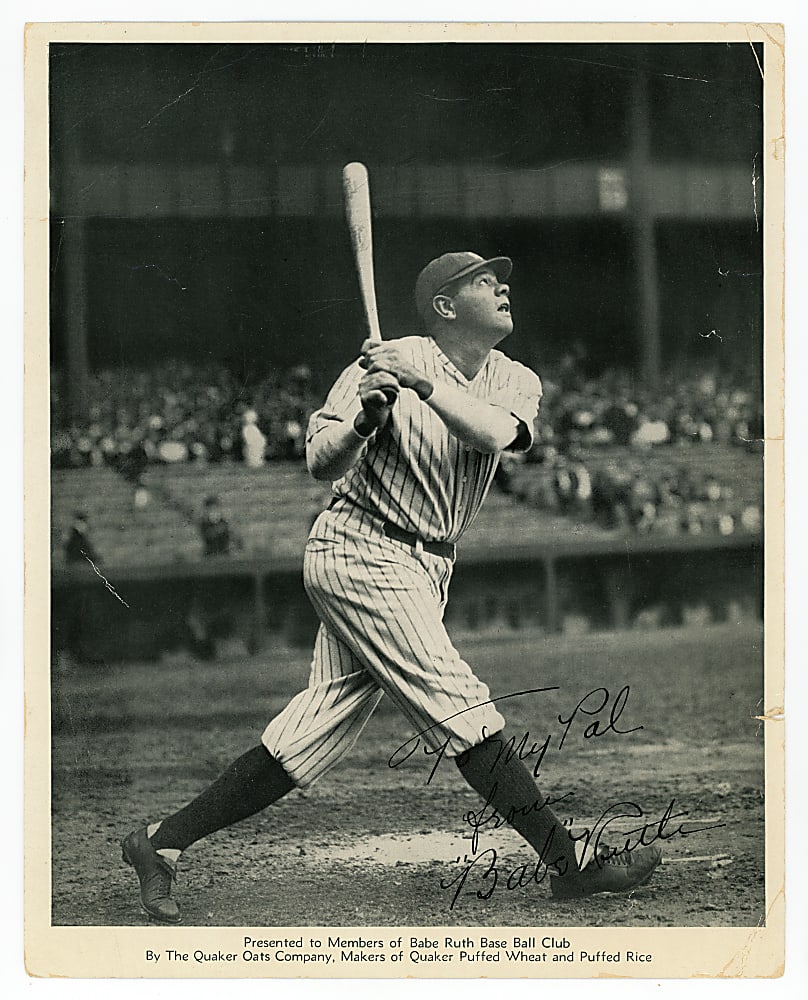 1934 Quaker Oats Premium Babe Ruth