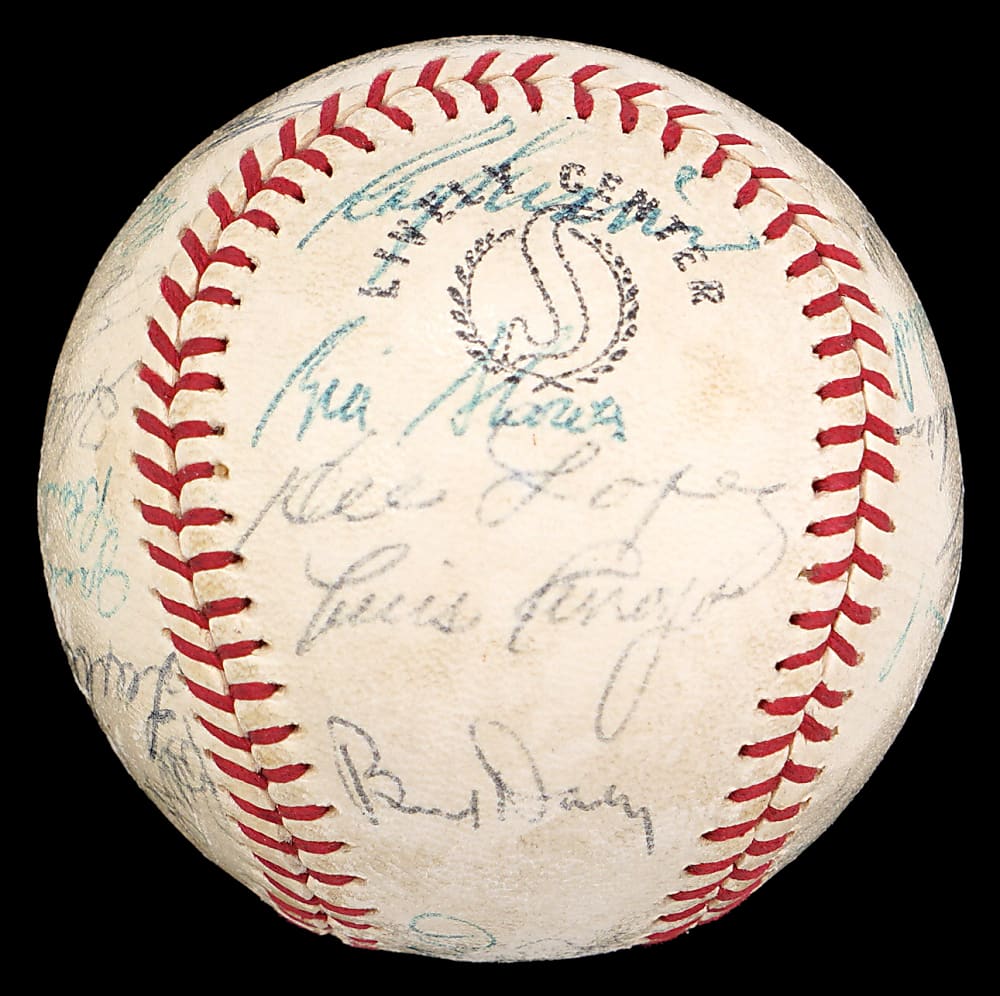 1961 World Series Champion New York Yankees Team-Signed Baseball with (24) Signatures - Full JSA LOA