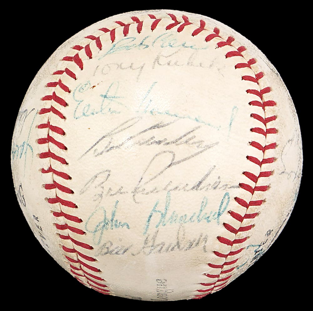 1961 World Series Champion New York Yankees Team-Signed Baseball with (24) Signatures - Full JSA LOA