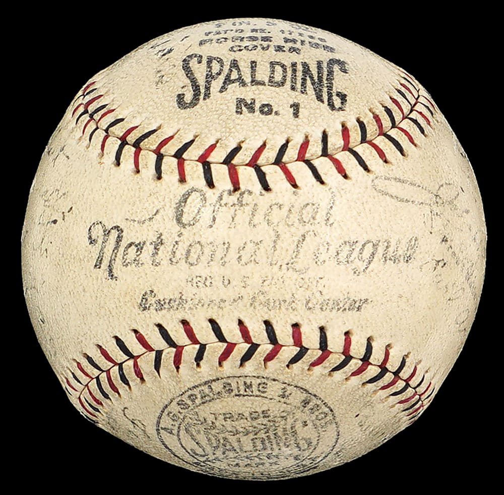 1930 National League Champion St. Louis Cardinals Team-Signed ONL/Heydler Baseball with Hall of Famers Frisch, Hafey, Grimes, Bottomley & Haines - Full JSA LOA