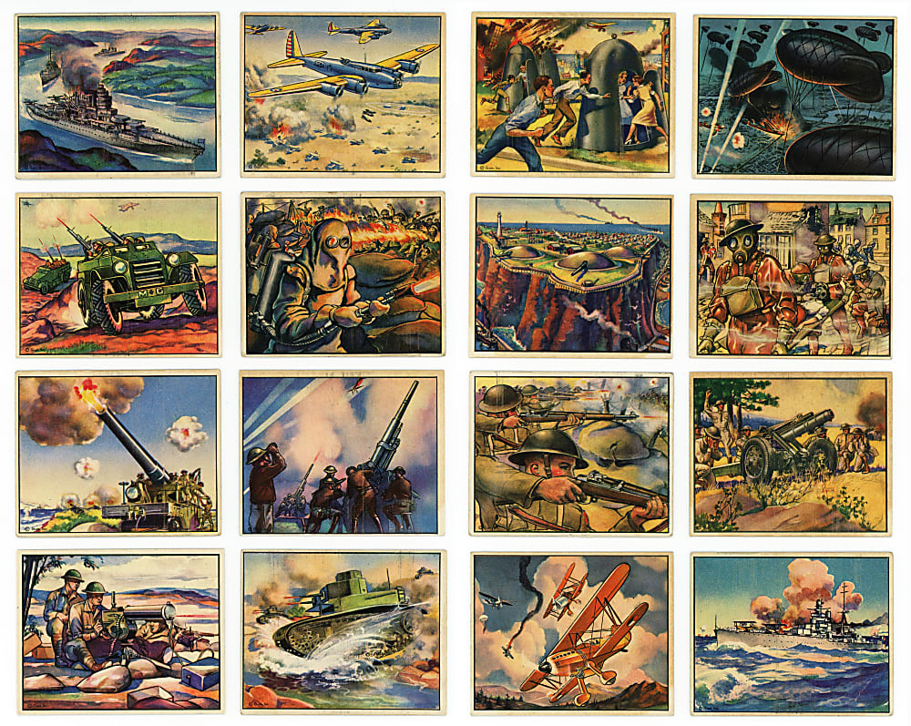 1939 R173 Gum Inc. The World In Arms Complete Set (48)