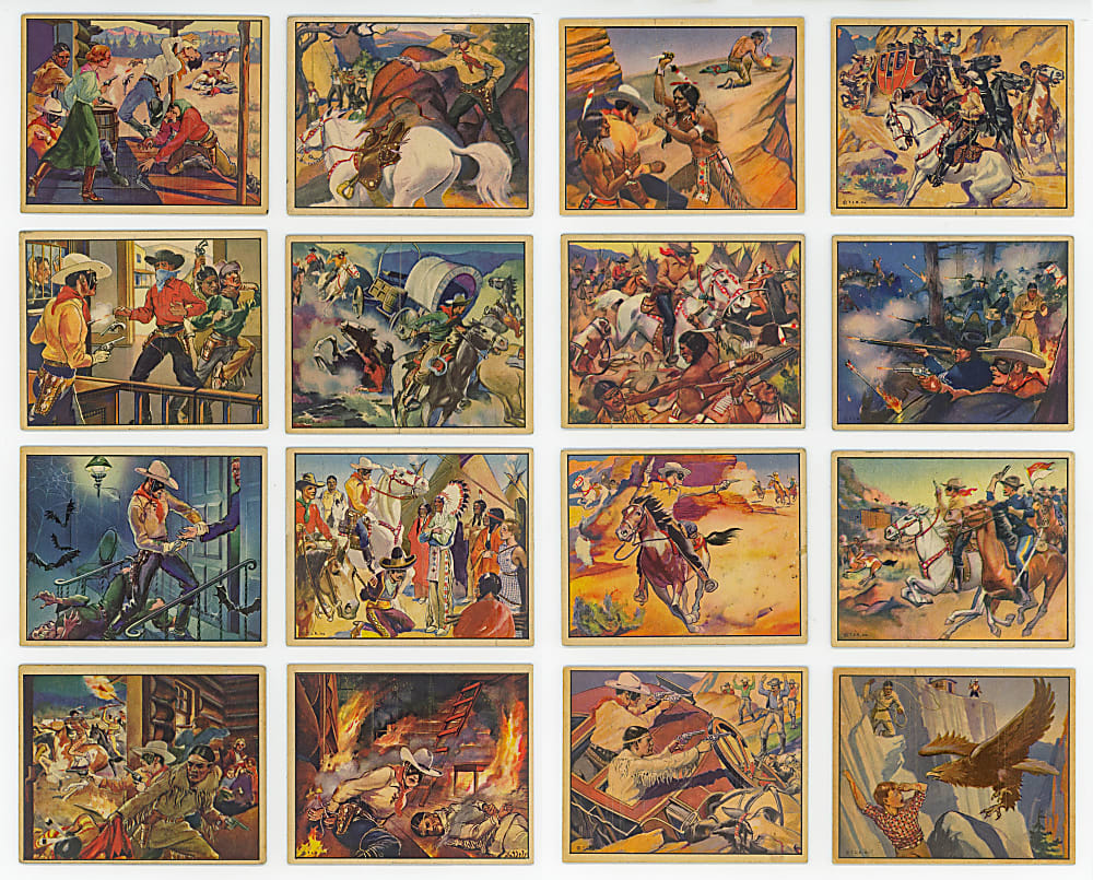 1940 R83 Gum Inc. Lone Ranger Near-Complete Set (39/48) with 18 High Series