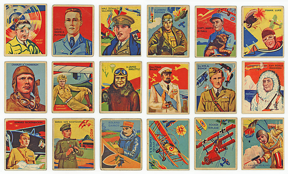 1933-1934 R136 National Chicle Sky Birds Near-Complete Set (88/108)