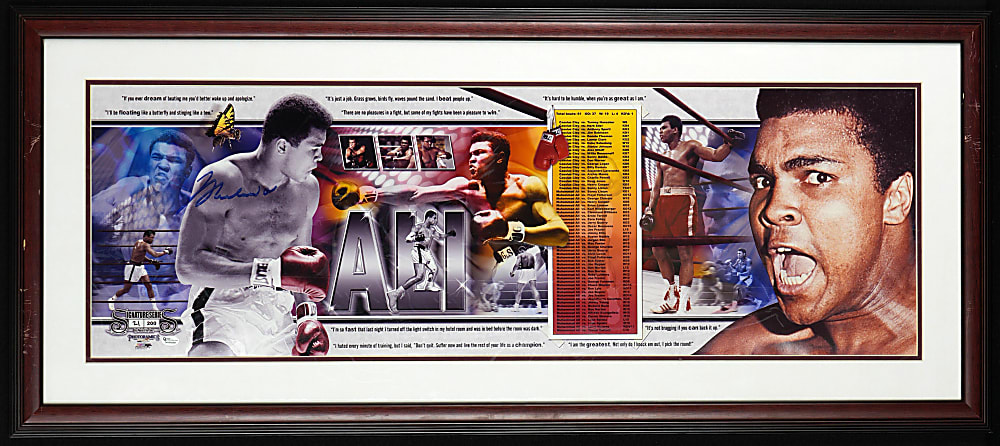 2005 Muhammad Ali Prominently Signed Limited-Edition Print in Framed Display