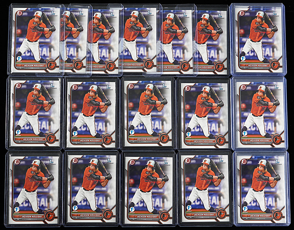 2022 Bowman Draft 1st Edition #168 Jackson Holliday 1st Bowman Collection (30)