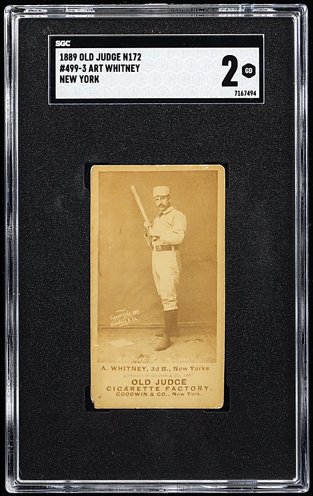 1889 N172 Old Judge Art Whitney SGC GOOD 2