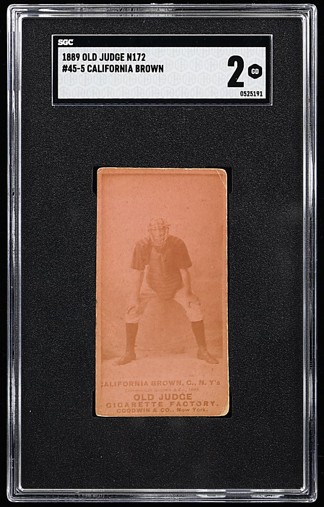 1889 N172 Old Judge California Brown SGC GOOD 2