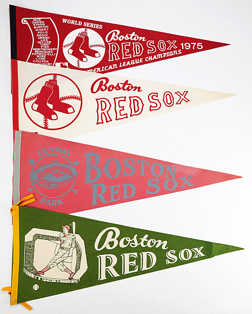 1940s-1970s Boston Red Sox/Patriots/ Celtics Pennant Collection (13) with Ted Williams