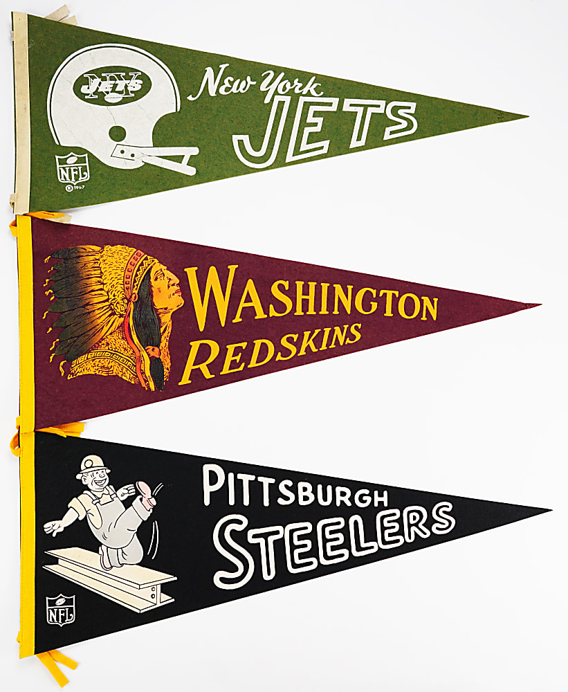 1950s-1960s Football Pennant Collection (10)