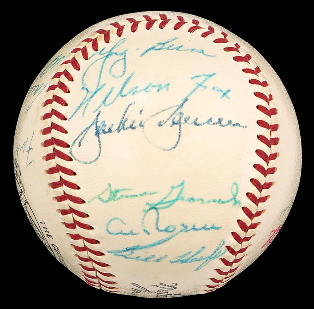 1955 American League All-Stars Team-Signed Baseball with (19) Signatures Including (7) Hall of Famers