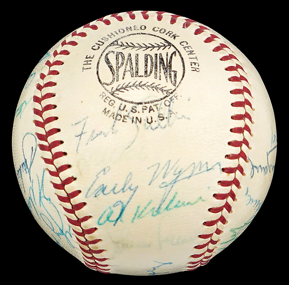 1955 American League All-Stars Team-Signed Baseball with (19) Signatures Including (7) Hall of Famers