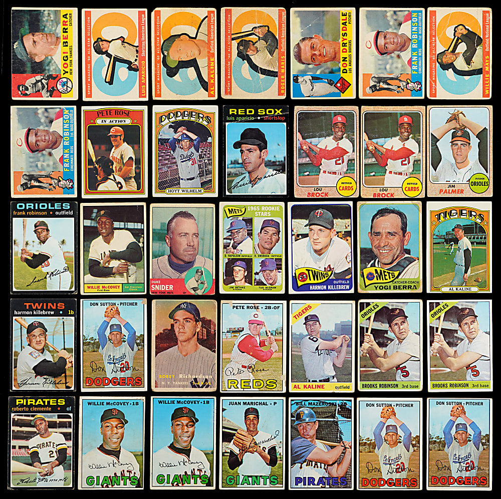 1957-1969 Topps High & Semi-High Number Collection (1,475+) with Several Hall of Famers & Stars