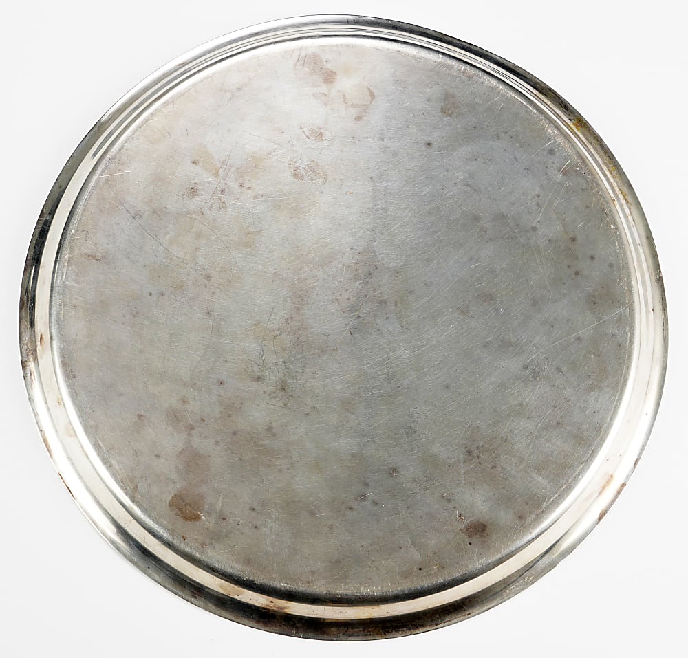 1967 Bob Gibson World Series MVP Silver-Plated Serving Tray Awarded by Chrysler Corporation
